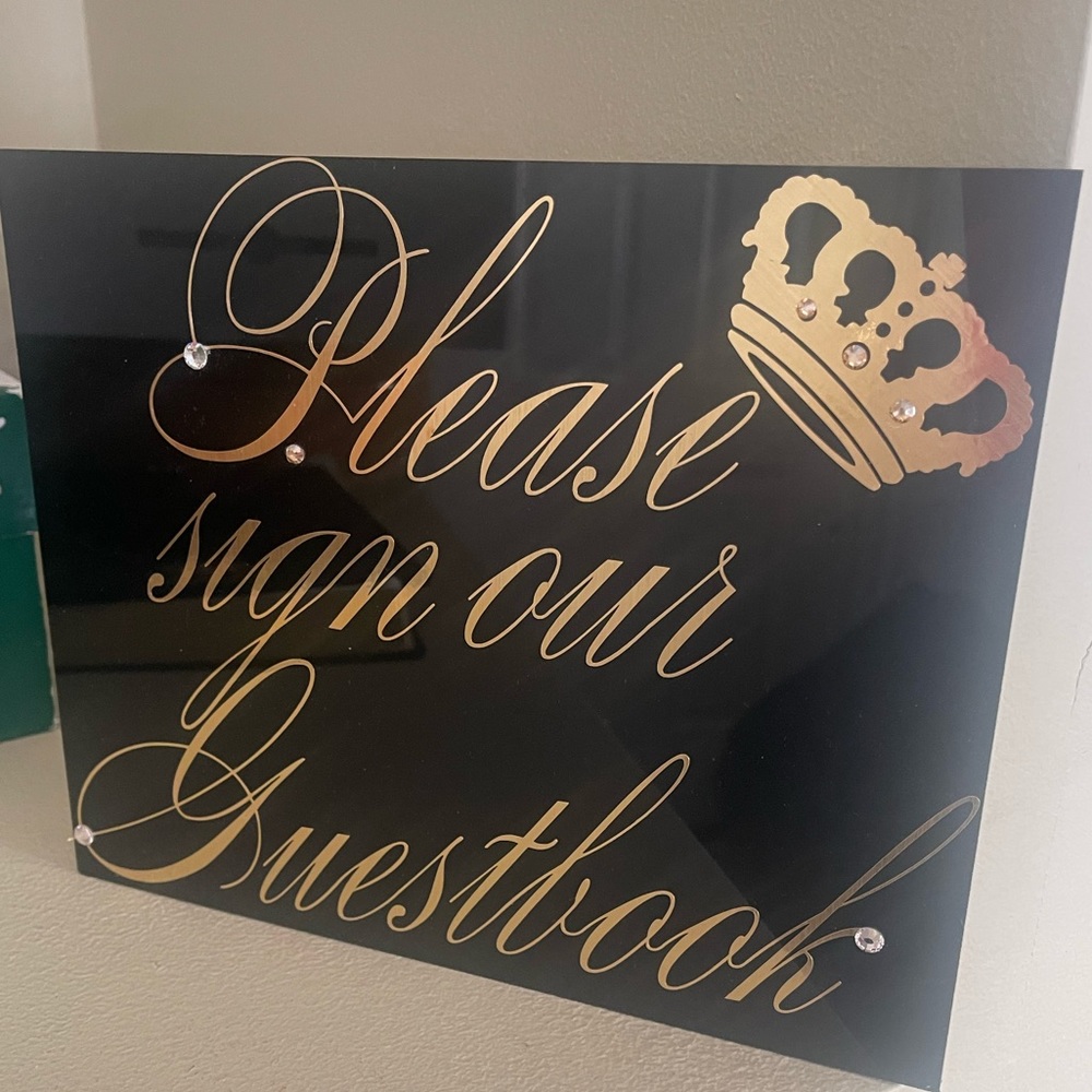 Acrylic Wedding Signs 8x10